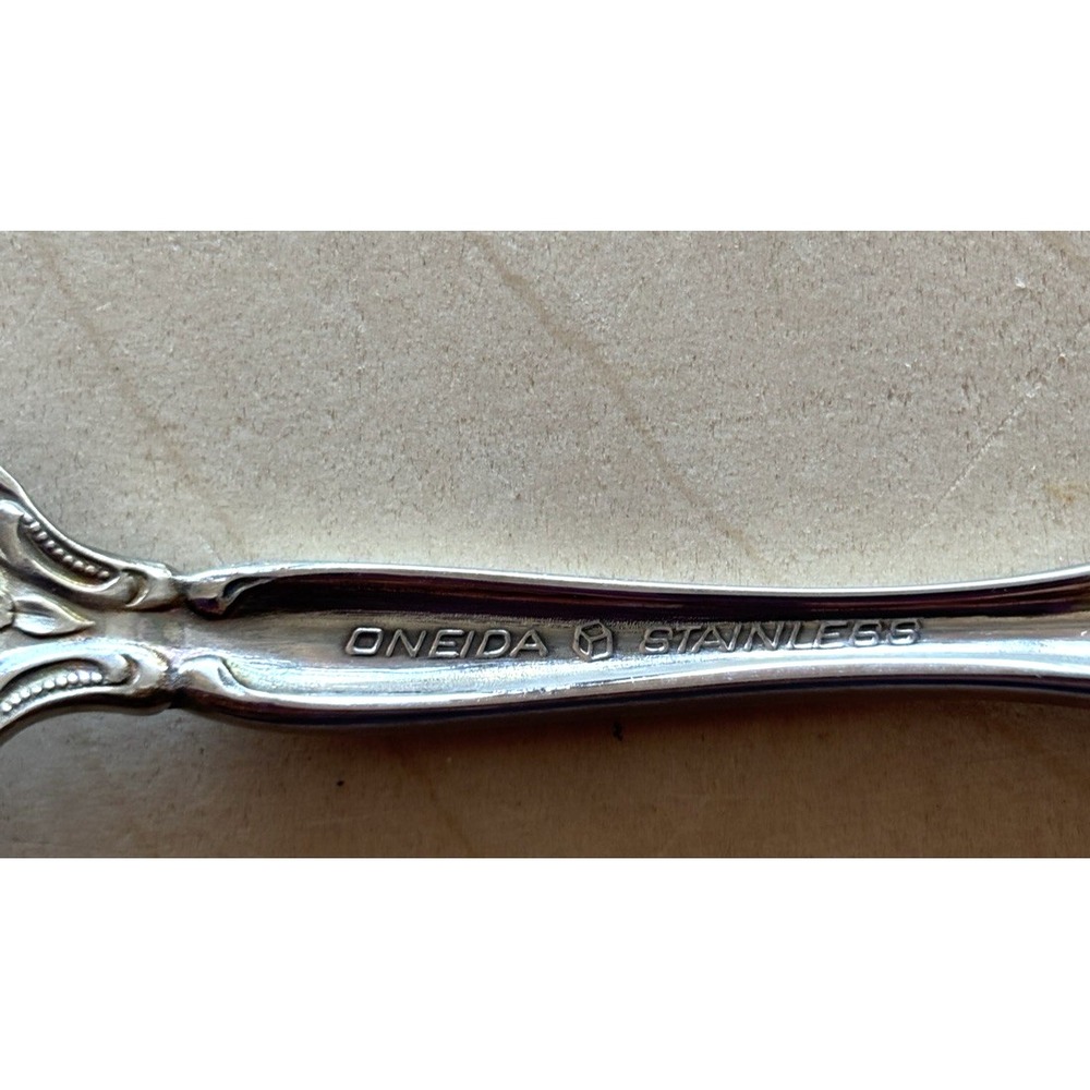 Oneida Michelangelo Stainless Flatware Cube LOT of 4 Dinner Forks 7 1/4" - Picture 4 of 4